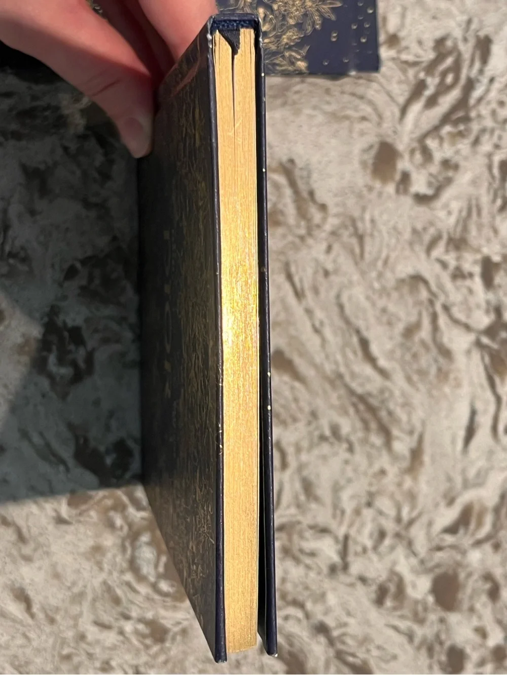 Dior Navy & Gold Floral Foil Notebook- LIMITED EDITION